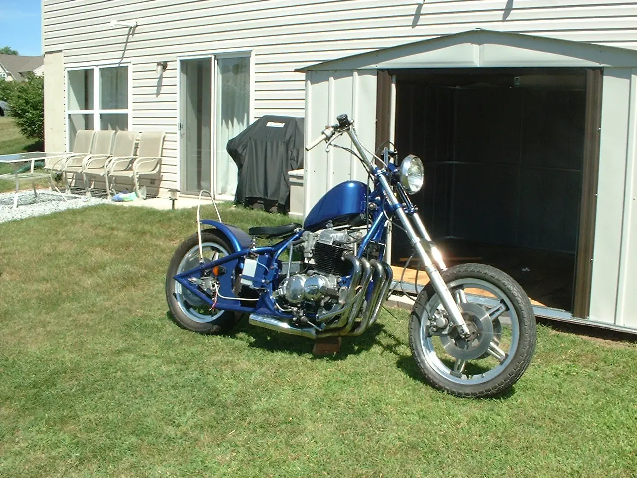 blue750 completed bike